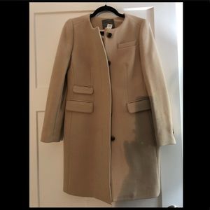 J. Crew wool coat tan size 4